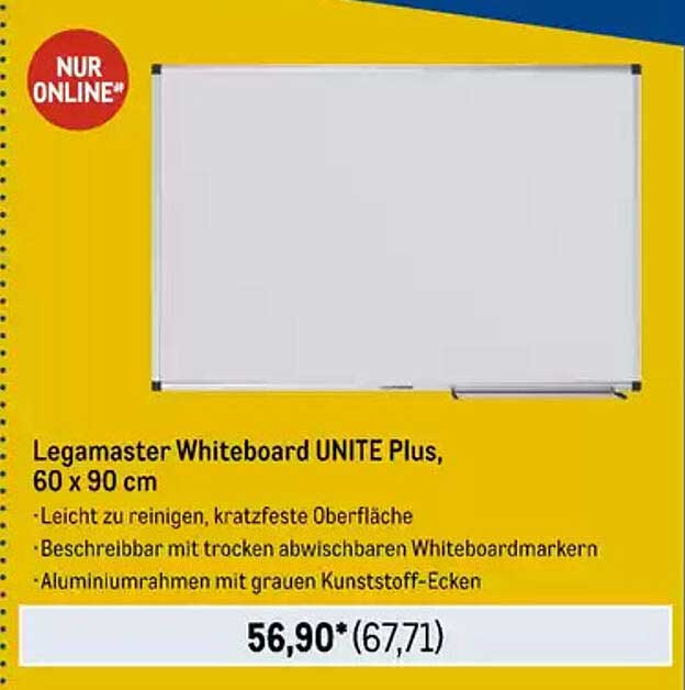 Legamaster Whiteboard UNITE Plus