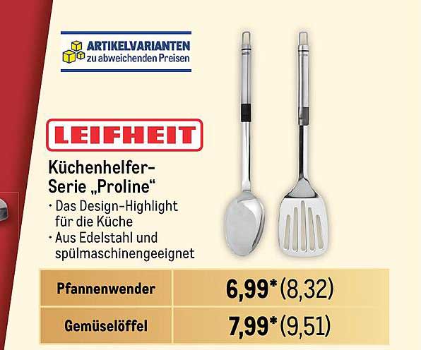 LEIFHEIT Küchenhelfer-Serie „Proline“