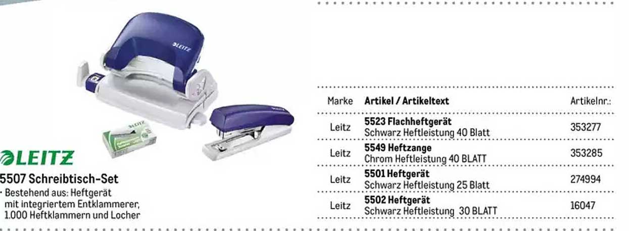 LEITZ 5507 Schreibtsich-Set