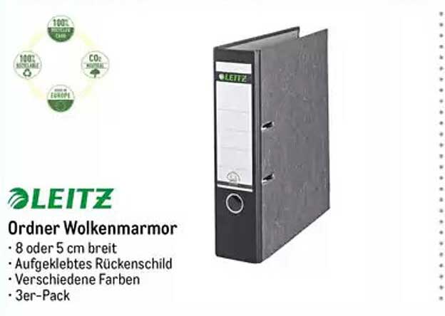 LEITZ Ordner Wolkenmarmor