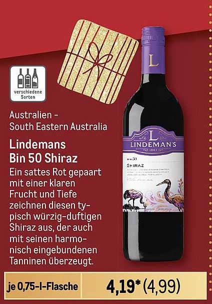 Lindemans Bin 50 Shiraz