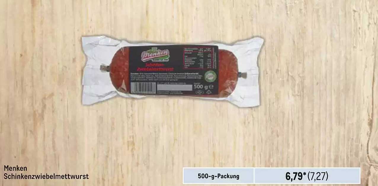 Menken Schinkenzwiebelsalamiwurst