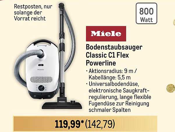 Miele Bodenstaubsauger Classic C1 Flex Powerline