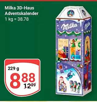 Milka 3D-Haus Adventskalender