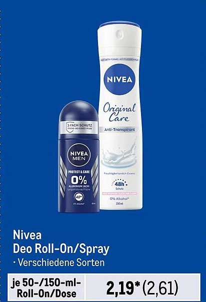 Nivea Deo Roll-On/Spray