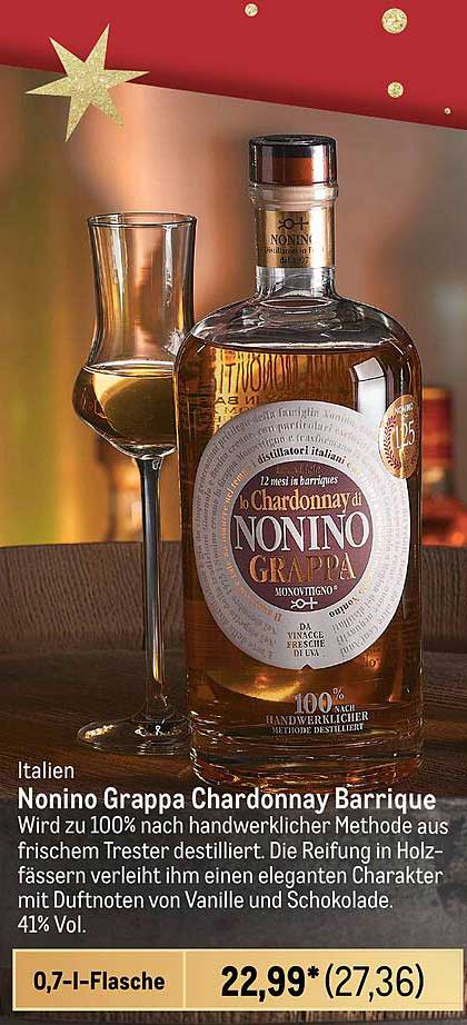 Nonino Grappa Chardonnay Barrique