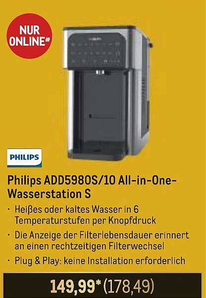 Philips ADD5980S/10 All-in-One-Wasserstation S