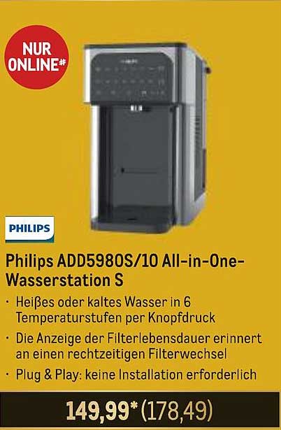 Philips ADD5980S/10 All-in-One-Wasserstation S