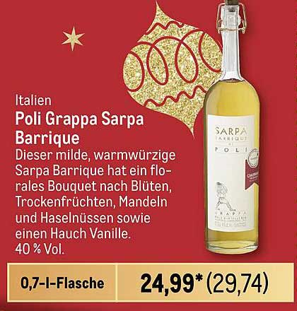 Poli Grappa Sarpa Barrique