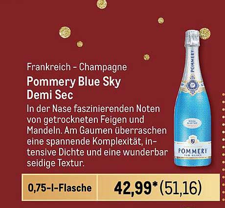 Pommeroy Blue Sky Demi Sec