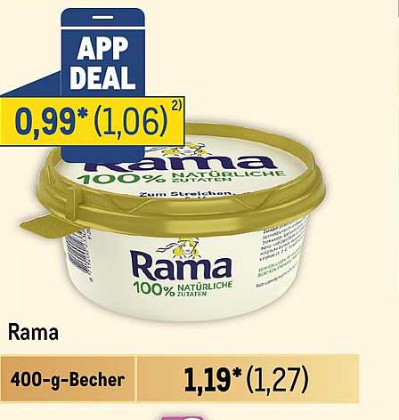 Rama 100% NATÜRLICHE ZUTATEN