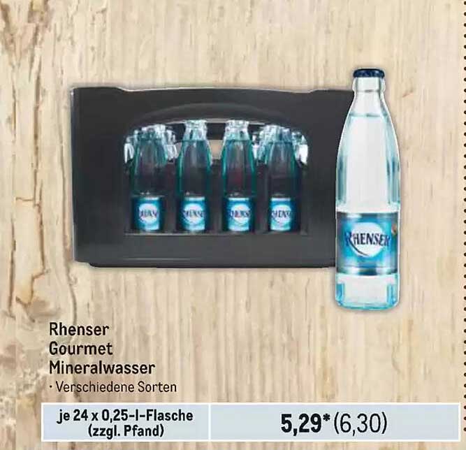 Rhensser Gourmet Mineralwasser