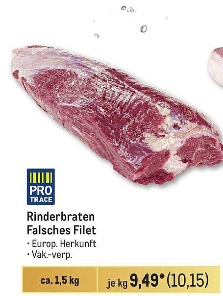 Rinderbraten Falsches Filet