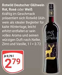 Rotwild Deutscher Glühwein Rot, Rosé oder Weiß