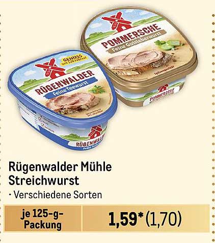 Rügenwalder Mühle Streichwurst