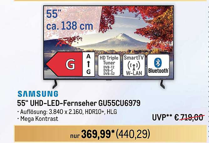 Samsung 55“ UHD-LED-Fernseher GU55CU6979