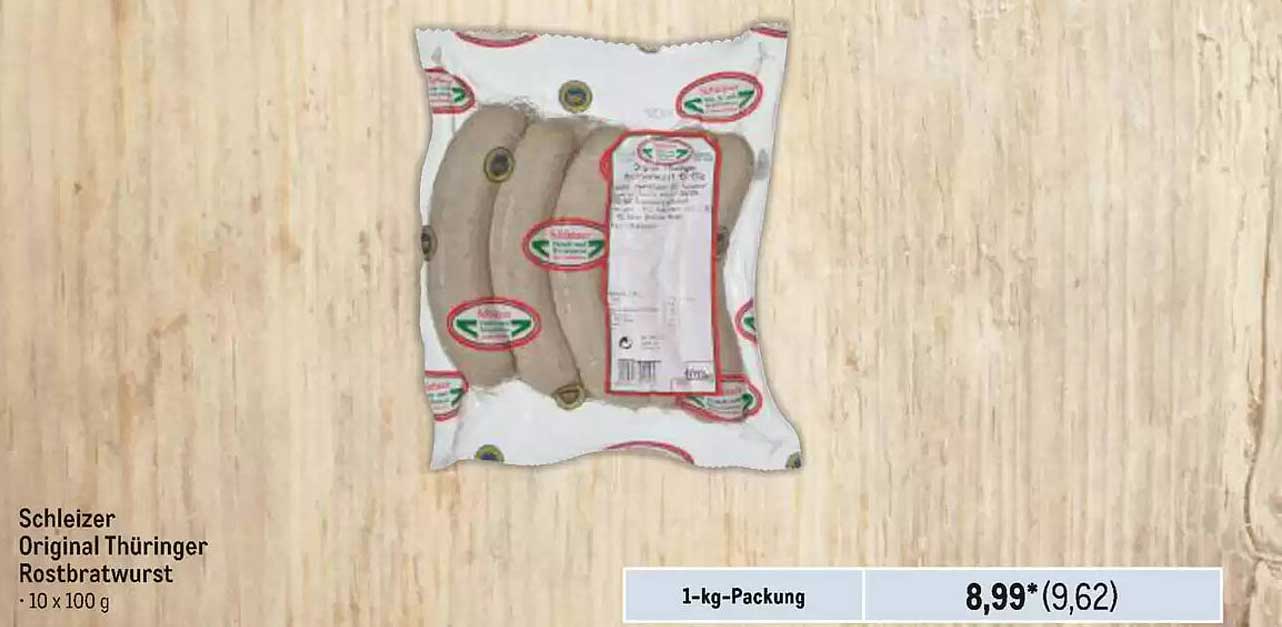 Schleizer Original Thüringer Rostbratwurst