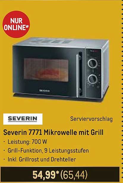 Severin 7771 Mikrowelle mit Grill