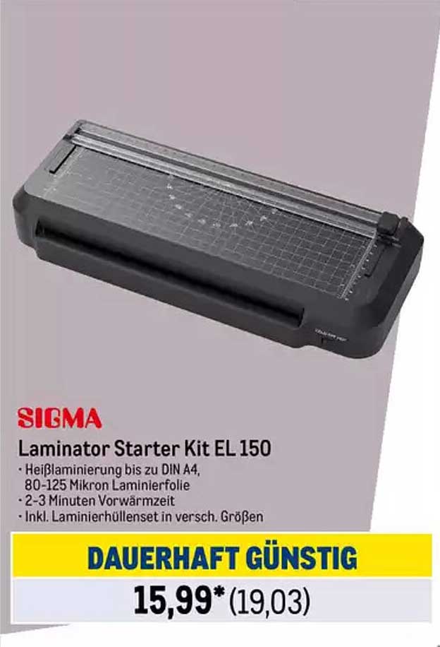 SIGMA Laminator Starter Kit EL 150