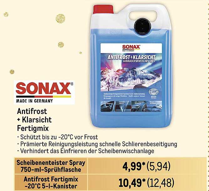 SONAX Antifrost + Klarsicht Fertigmix