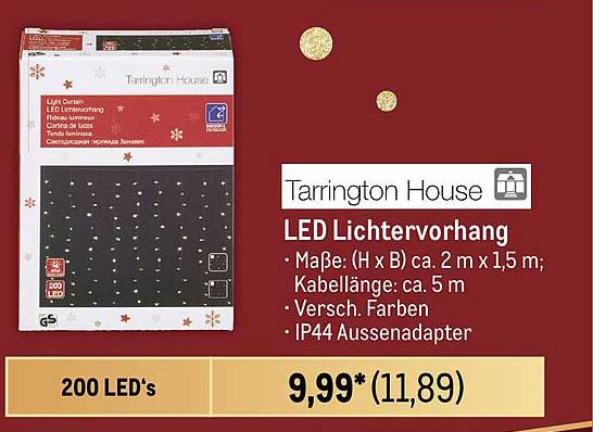 Tarrington House LED Lichtervorhang