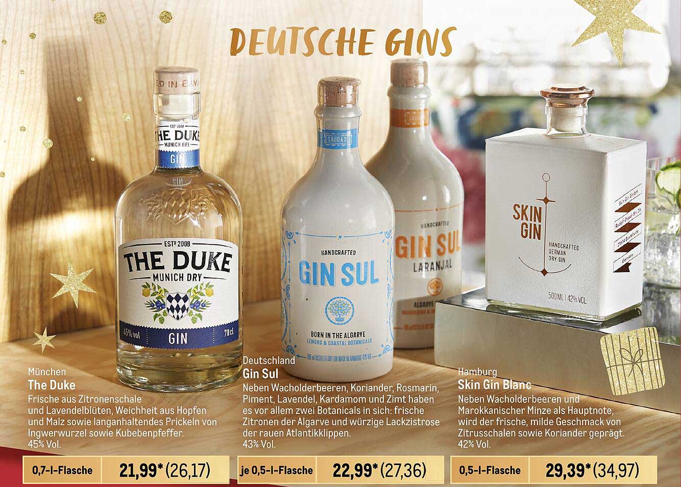 The Duke  
Gin Sul  
Gin Sul Laranjal  
Skin Gin Blanc  