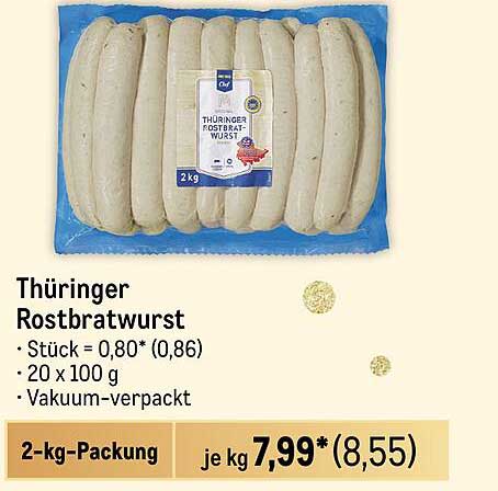 Thüringer Rostbratwurst