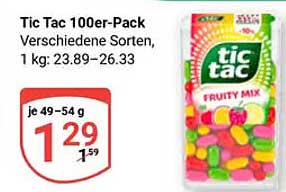 Tic Tac 100er-Pack