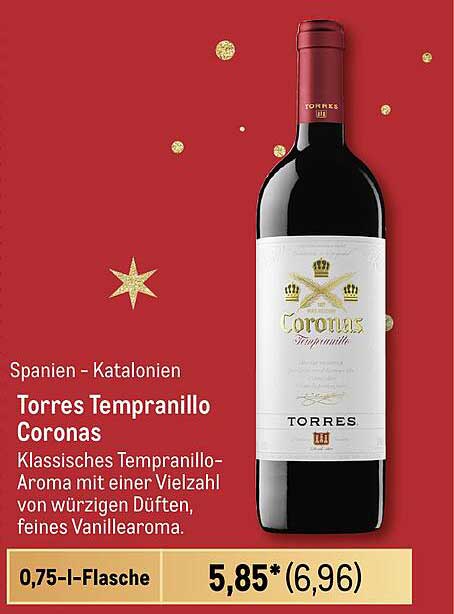 Torres Tempranillo Coronas