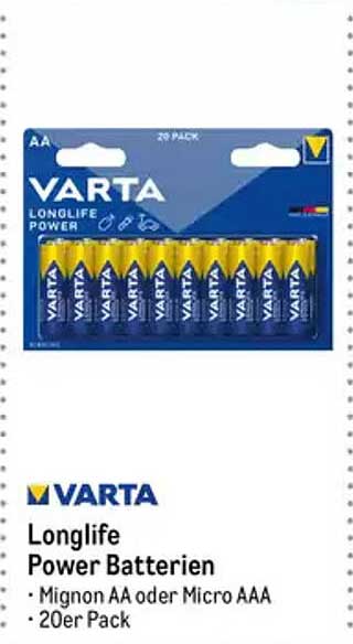 VARTA Longlife Power Batterien