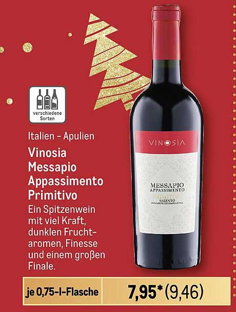 Vinosia Messapio Appassimento Primitivo