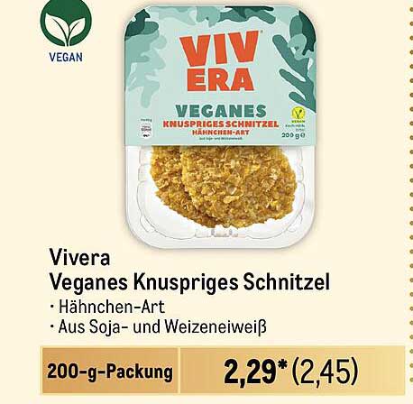 Vivera Veganes Knuspriges Schnitzel