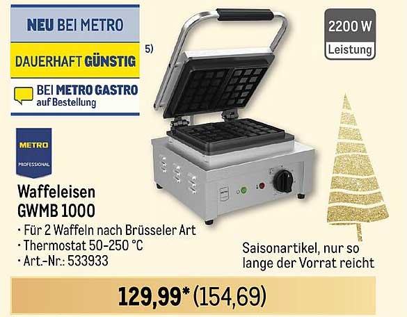 Waffeleisen GWMB 1000