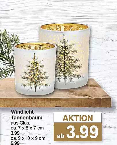 Windlicht Tannenbaum