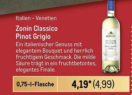 Zonin Classico Pinot Grigio