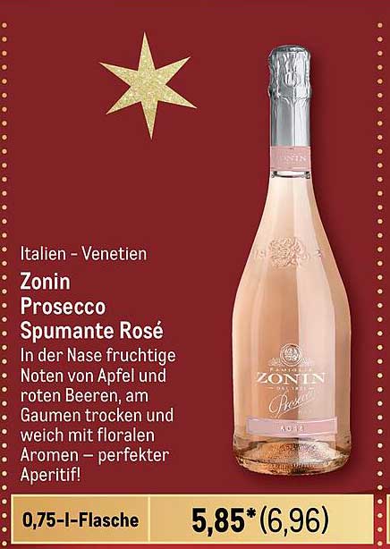 Zonin Prosecco Spumante Rosé