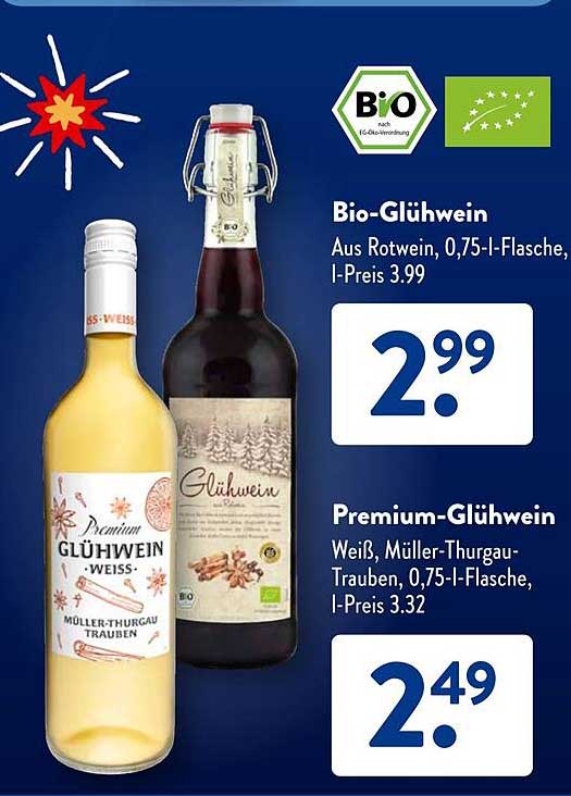 Bio-Glühwein  
Premium-Glühwein