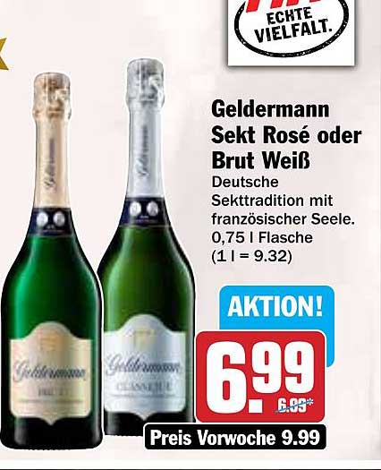 Geldermann Sekt Rosé oder Brut Weiß