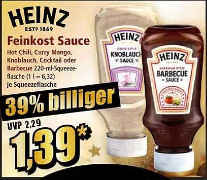 Heinz Feinkost Sauce