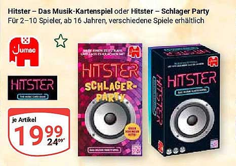 Hitster – Das Musik-Kartenspiel oder Hitster – Schlager Party