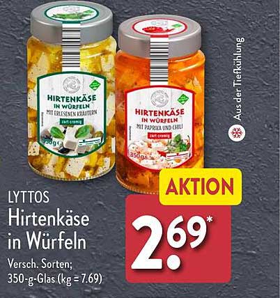 LYTTOS Hirtenkäse in Würfeln