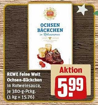 OCHSEN-BÄCKCHEN in Rotweinsauce