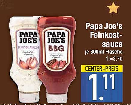 Papa Joe‘s Feinkostsauce