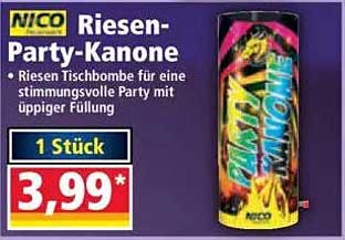 Riesen-Party-Kanone