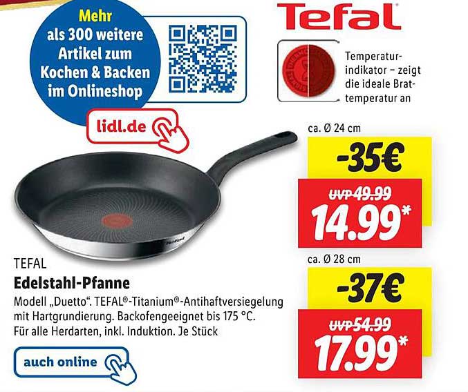 Tefal Edelstahl-Pfanne