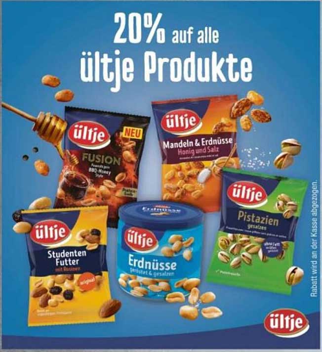 20% auf alle ültje Produkte