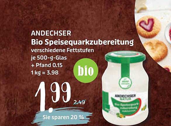 ANDECHSER Bio Speisequarkzubereitung