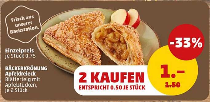 BÄCKERKRÖNUNG Apfeldreieck