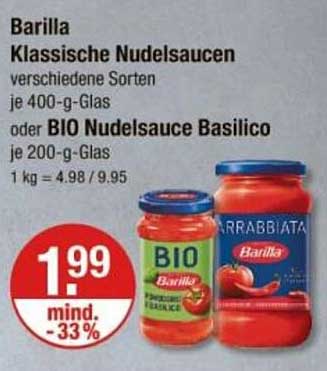 Barilla Klassische Nudelsaucen