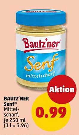 BAUT'NER Senf* mittelscharf